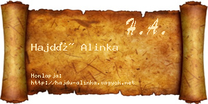 Hajdú Alinka névjegykártya